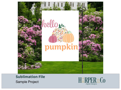 Hello Pumpkin 7 SVG PNG Cut EPS File SVG HarperNCo 