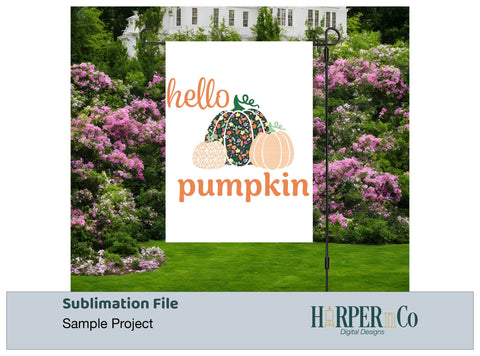 Hello Pumpkin 8 SVG PNG Cut EPS File SVG HarperNCo 