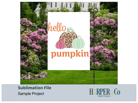 Hello Pumpkin 9 SVG PNG Cut EPS File SVG HarperNCo 
