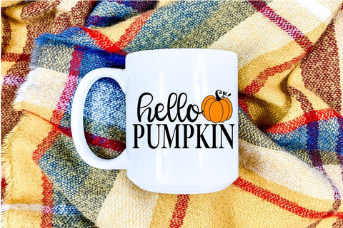 Hello Pumpkin Autumn Wood Sign SVG SVG Silhouette School Blog Design Shop 