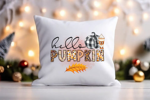 Hello Pumpkin PNG Design Sublimation Designangry 