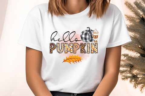 Hello Pumpkin PNG Design Sublimation Designangry 