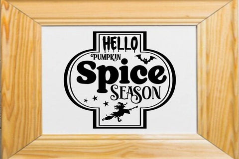 Hello Pumpkin Spice Season SVG Angelina750 