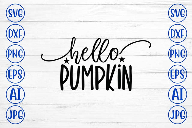Hello Pumpkin SVG Design SVG Syaman 