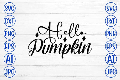 Hello Pumpkin SVG SVG Syaman 