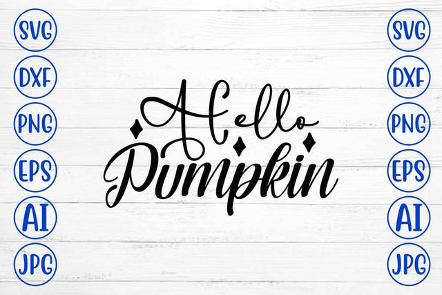 Hello Pumpkin SVG SVG Syaman 