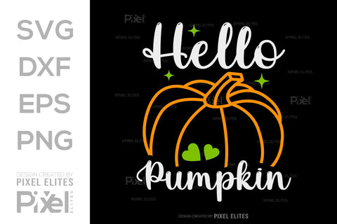 Hello Pumpkin SVG Thanksgiving Bundle Happy Autumn Hello Fall Thanksgiving Quote PET 00907 SVG ETC Craft 