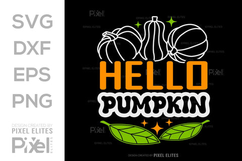 Hello Pumpkin SVG Thanksgiving Bundle Happy Autumn Hello Fall Thanksgiving Quote PET 00907 SVG ETC Craft 