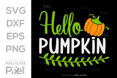 Hello Pumpkin SVG Thanksgiving Bundle Happy Autumn Hello Fall Thanksgiving Quote PET 00907 SVG ETC Craft 