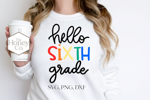 Hello School Grades SVG PNG DXF Bundle Teacher SVG The Honey Company 