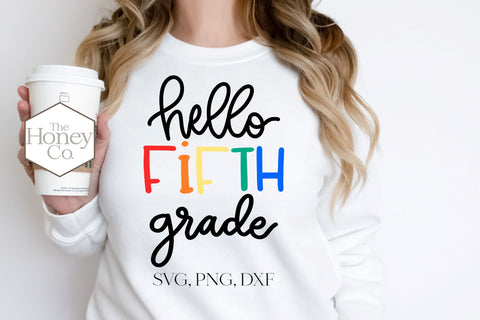 Hello School Grades SVG PNG DXF Bundle Teacher SVG The Honey Company 