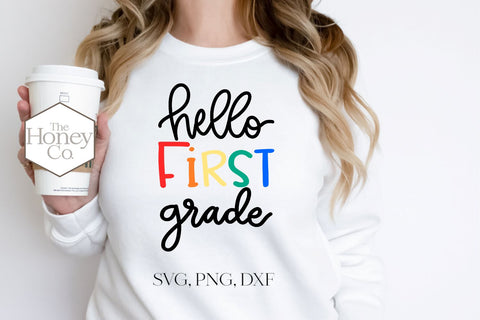 Hello School Grades SVG PNG DXF Bundle Teacher SVG The Honey Company 