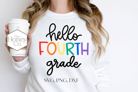 Hello School Grades SVG PNG DXF Bundle Teacher SVG The Honey Company 