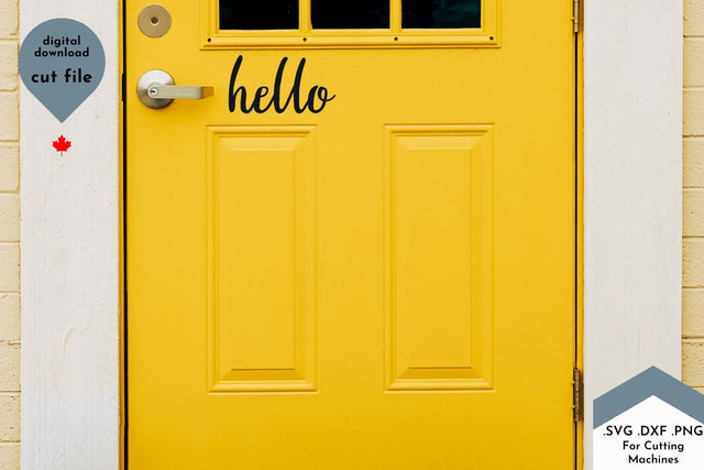 Hello Script SVG Cut File Freebie SVG Lettershapes 