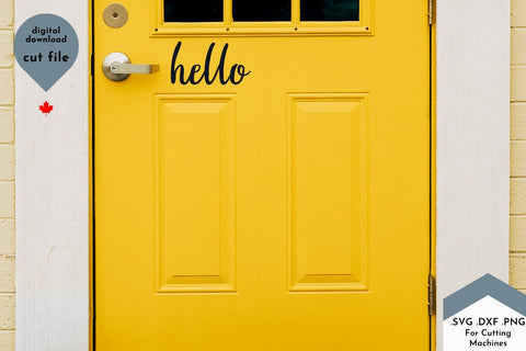Hello Script SVG Cut File Freebie SVG Lettershapes 