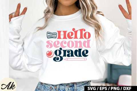 Hello Second Grade SVG Design SVG akazaddesign 