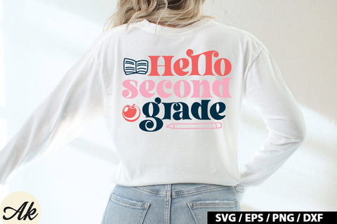 Hello Second Grade SVG Design SVG akazaddesign 