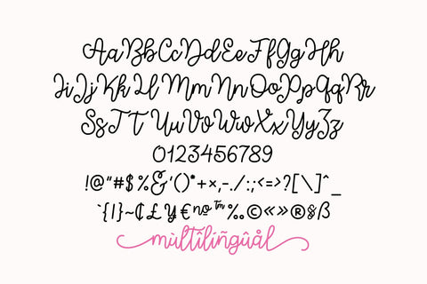 Hello September Font Duo Font Miss Tiina 