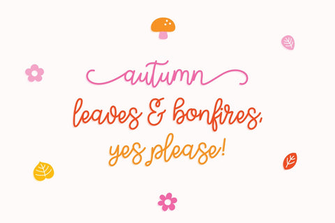 Hello September Font Duo Font Miss Tiina 