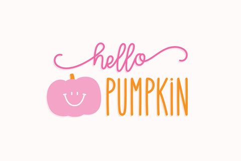 Hello September Font Duo Font Miss Tiina 