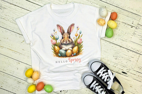 Hello Spring, Easter Sublimation Design Sublimation CraftLabSVG 