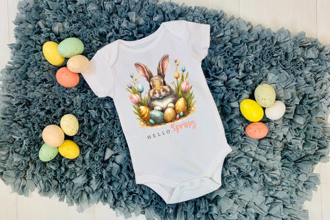 Hello Spring, Easter Sublimation Design Sublimation CraftLabSVG 