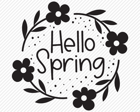 Hello Spring | Spring SVG SVG Texas Southern Cuts 