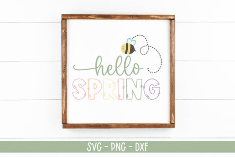 Hello Spring SVG-Cute Spring SVG SVG Linden Valley Designs 