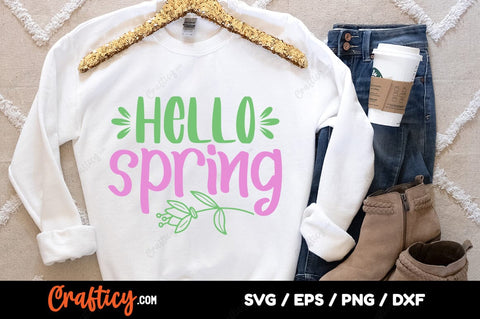 Hello spring SVG Design SVG Designangry 