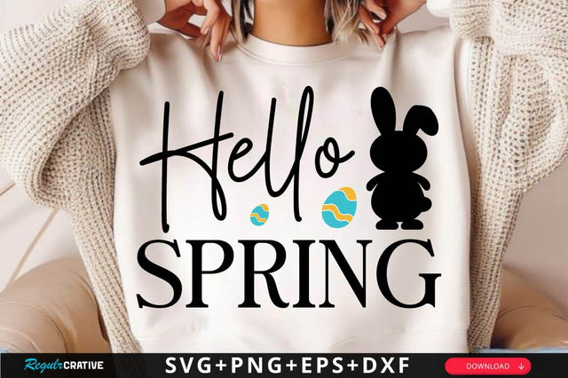 Hello Spring SVG Design SVG Regulrcrative 