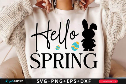 Hello Spring SVG Design SVG Regulrcrative 