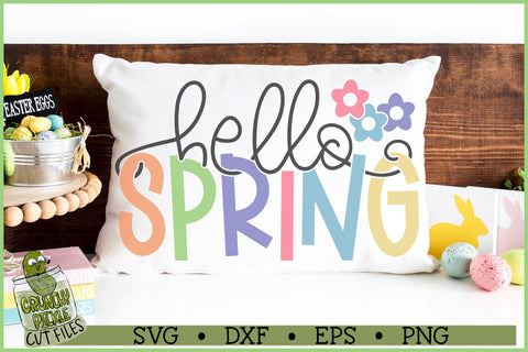 Hello Spring SVG File SVG Crunchy Pickle 
