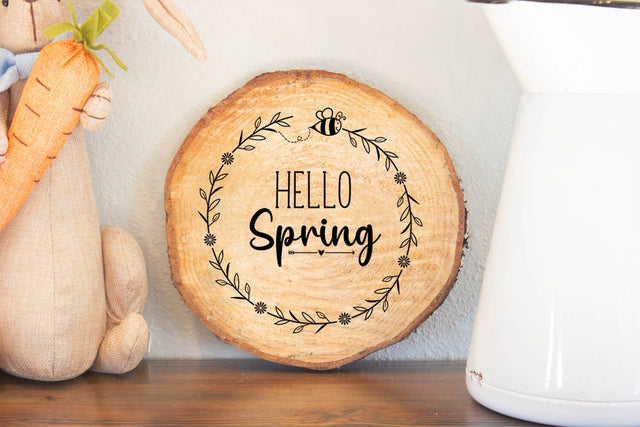 Hello Spring SVG I Spring Quotes SVG SVG Happy Printables Club 