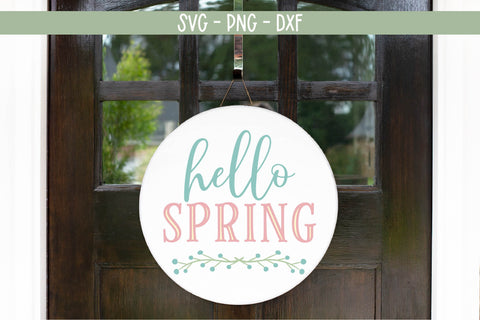 Hello Spring SVG-Spring Quote SVG SVG Linden Valley Designs 