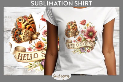Hello Spring v5 T-shirt Sublimation Sublimation Sintegra 