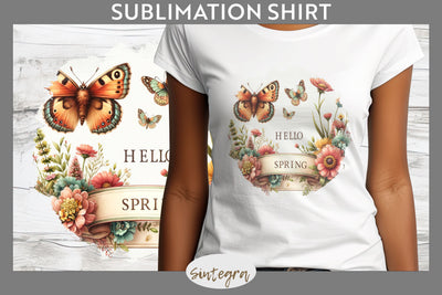 Hello Spring v6 T-shirt Sublimation Sublimation Sintegra 