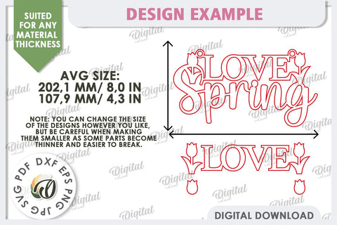 Hello Spring Wall Decor Laser Cut. Welcome Spring SVG SVG Evgenyia Guschina 