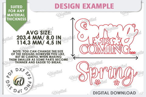 Hello Spring Wall Decor Laser Cut. Welcome Spring SVG SVG Evgenyia Guschina 