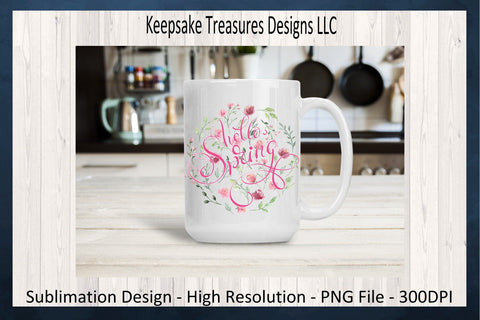 Hello Spring Wildflowers PNG Sublimation Design, Spring Wildflowers, Transparent PNG Printable, Instant Digital Download Sublimation Keepsake Treasures Designs LLC. 