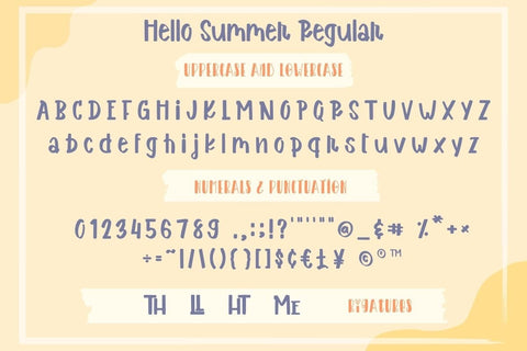 Hello Summer - Display Font Font AnningArts Design 