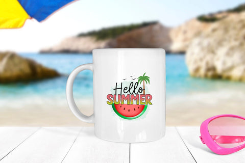 Hello Summer PNG Sublimation Design Sublimation CraftLabSVG 