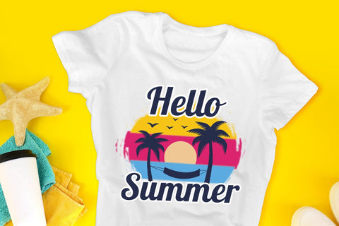 Hello Summer PNG Sublimation Design Sublimation CraftLabSVG 