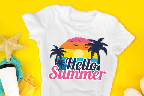 Hello Summer Sublimation Design Sublimation CraftLabSVG 