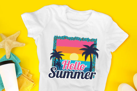 Hello Summer, Summer Sublimation Design Sublimation CraftLabSVG 
