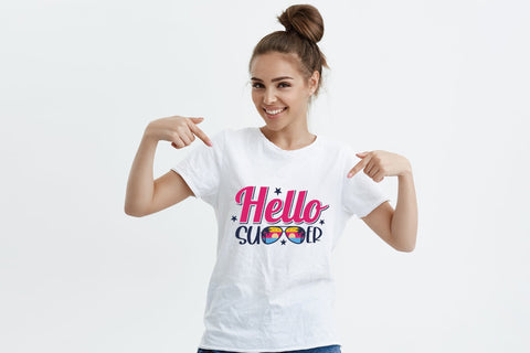 Hello Summer, Summer Sublimation Design Sublimation CraftLabSVG 