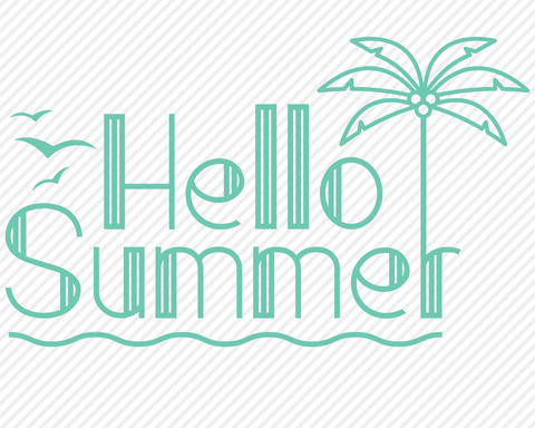 Hello Summer | Summer SVG SVG Texas Southern Cuts 