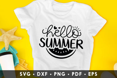 Hello Summer SVG Cut File SVG CraftLabSVG 