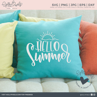 Hello Summer SVG File SVG Ikonart Design Shop 