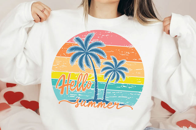 Hello Summer SVG, Sunset SVG, Beach SVG SVG SVG Studio 