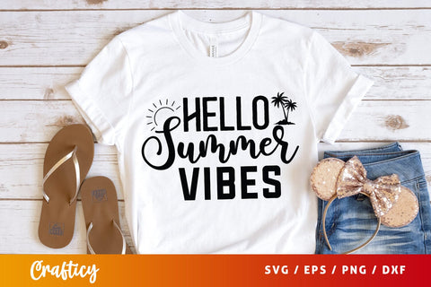 Hello summer vibes SVG Design SVG Designangry 